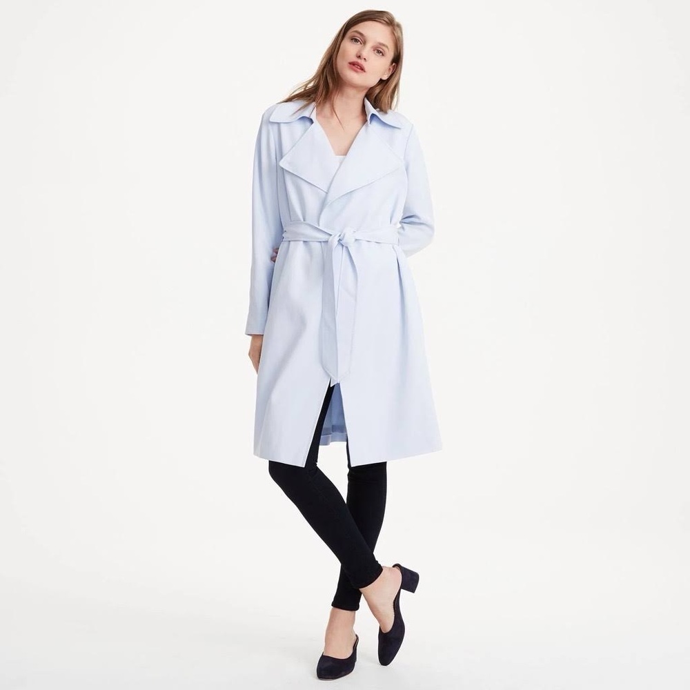Club Monaco Pale Blue Trench